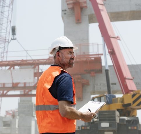 Construction worker on site
